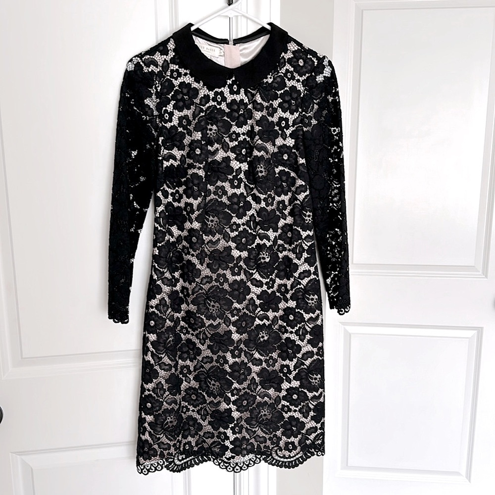 Ted Baker Dress - Lace overlay Excellent Condition! US Size 6